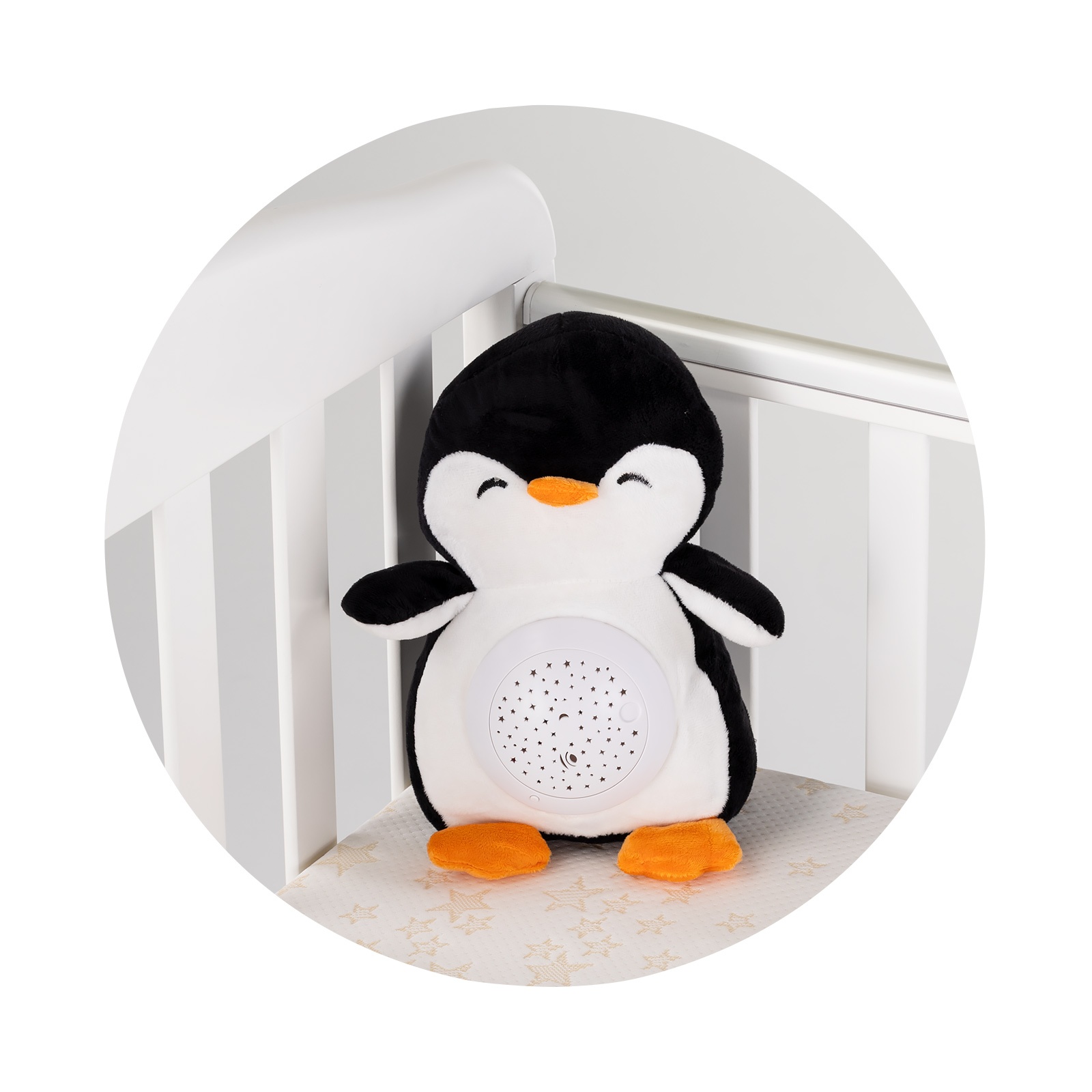 Плюшена играчка с проектор и музика Chipolino Пингвин — снимка 4