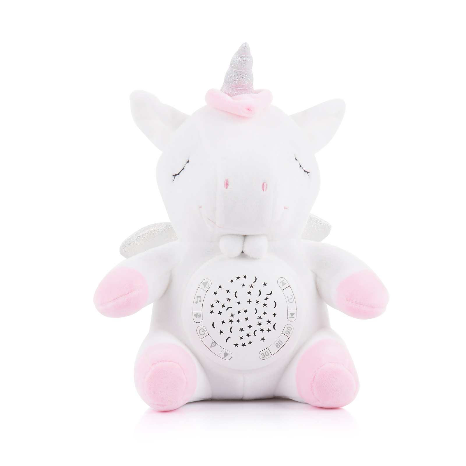 Плюшена играчка с проектор и музика Chipolino Еднорог с таймер