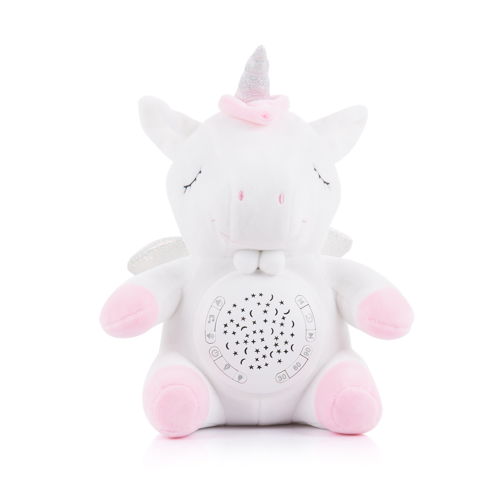 Плюшена играчка с проектор и музика Chipolino Еднорог с таймер — снимка 2