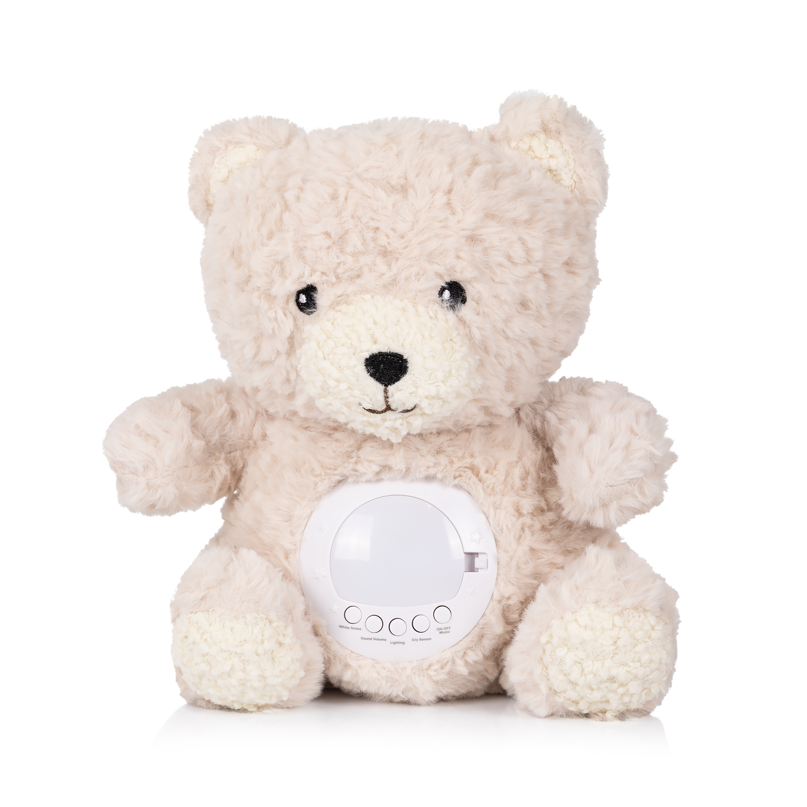 Плюшена играчка с проектор и музика Chipolino Мече, бежово