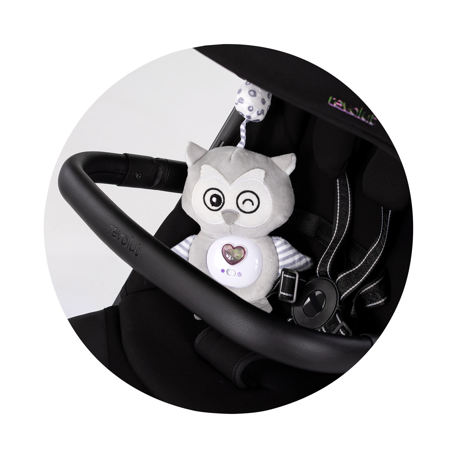Плюшена играчка за количка и легло Chipolino Бухалче — снимка 4