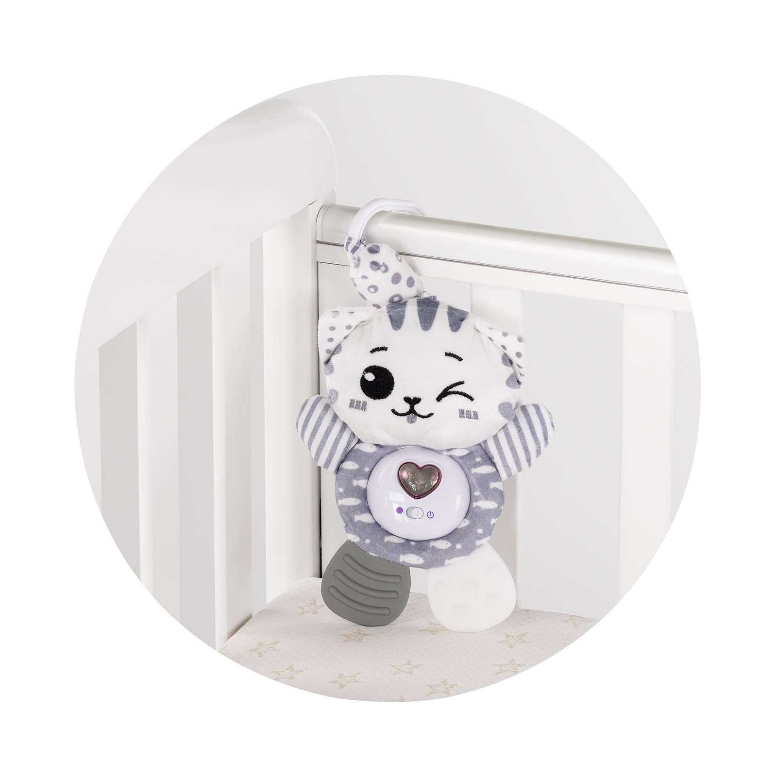 Плюшена играчка за количка и легло Chipolino Коте — снимка 3
