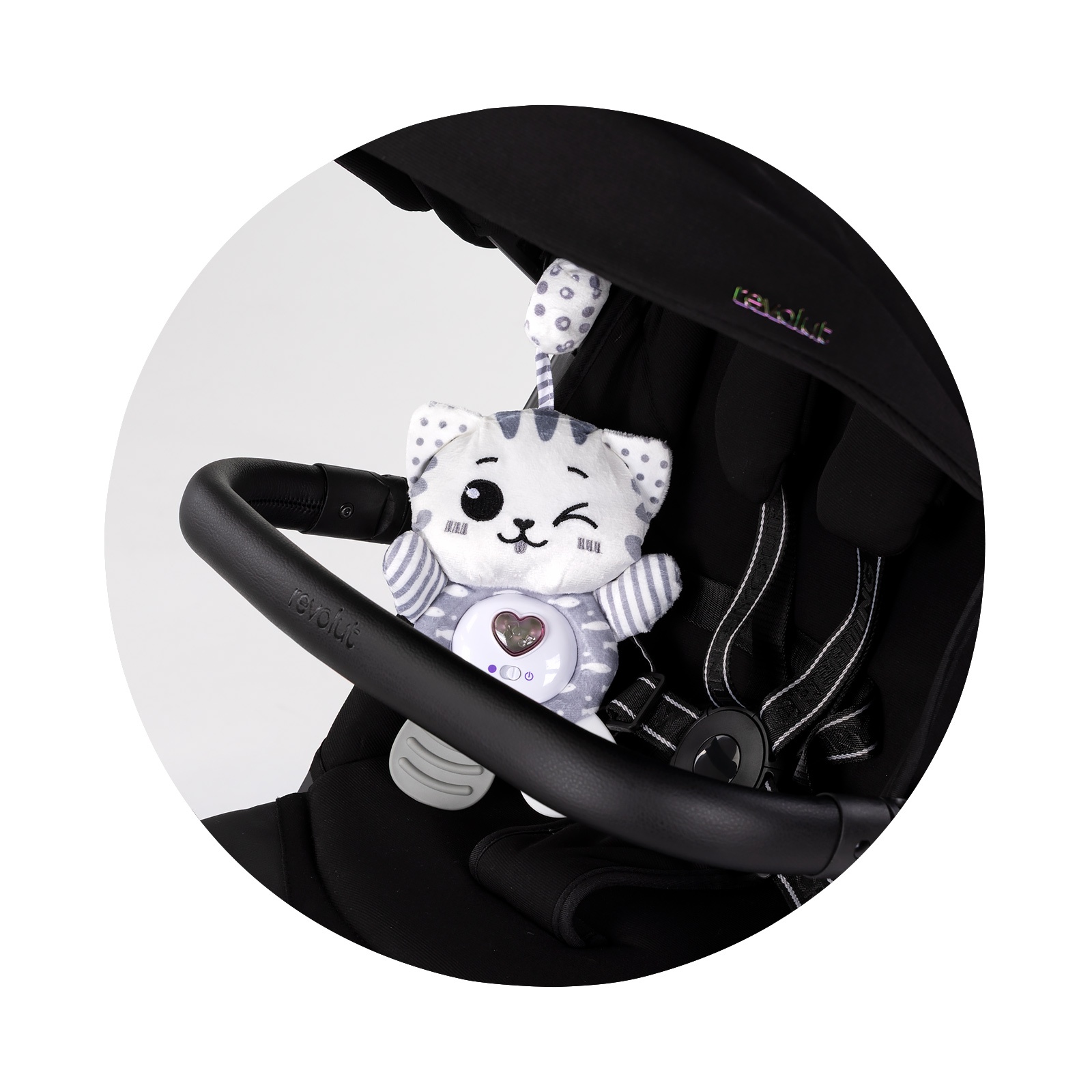Плюшена играчка за количка и легло Chipolino Коте — снимка 4