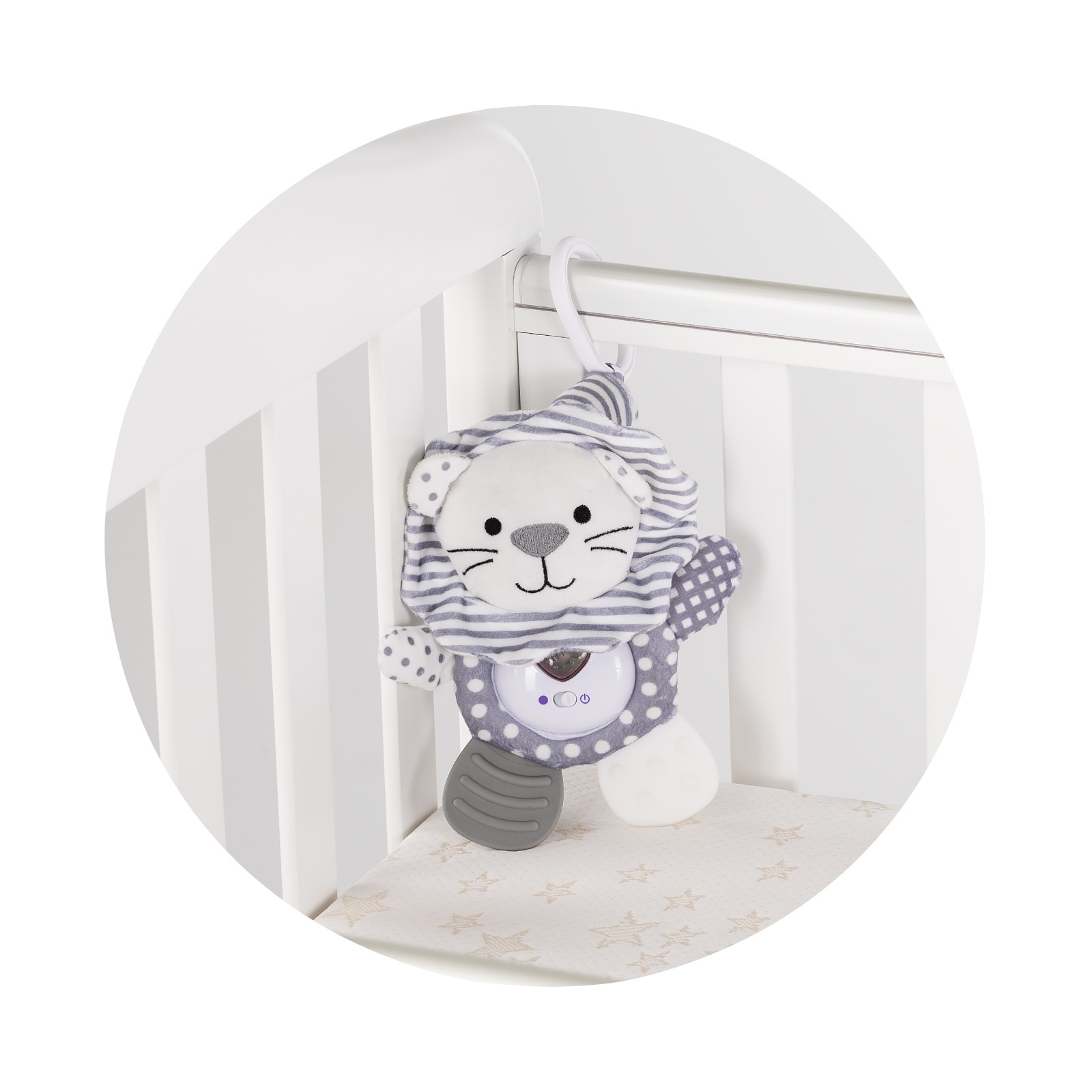 Плюшена играчка за количка и легло Chipolino Лъвче — снимка 3