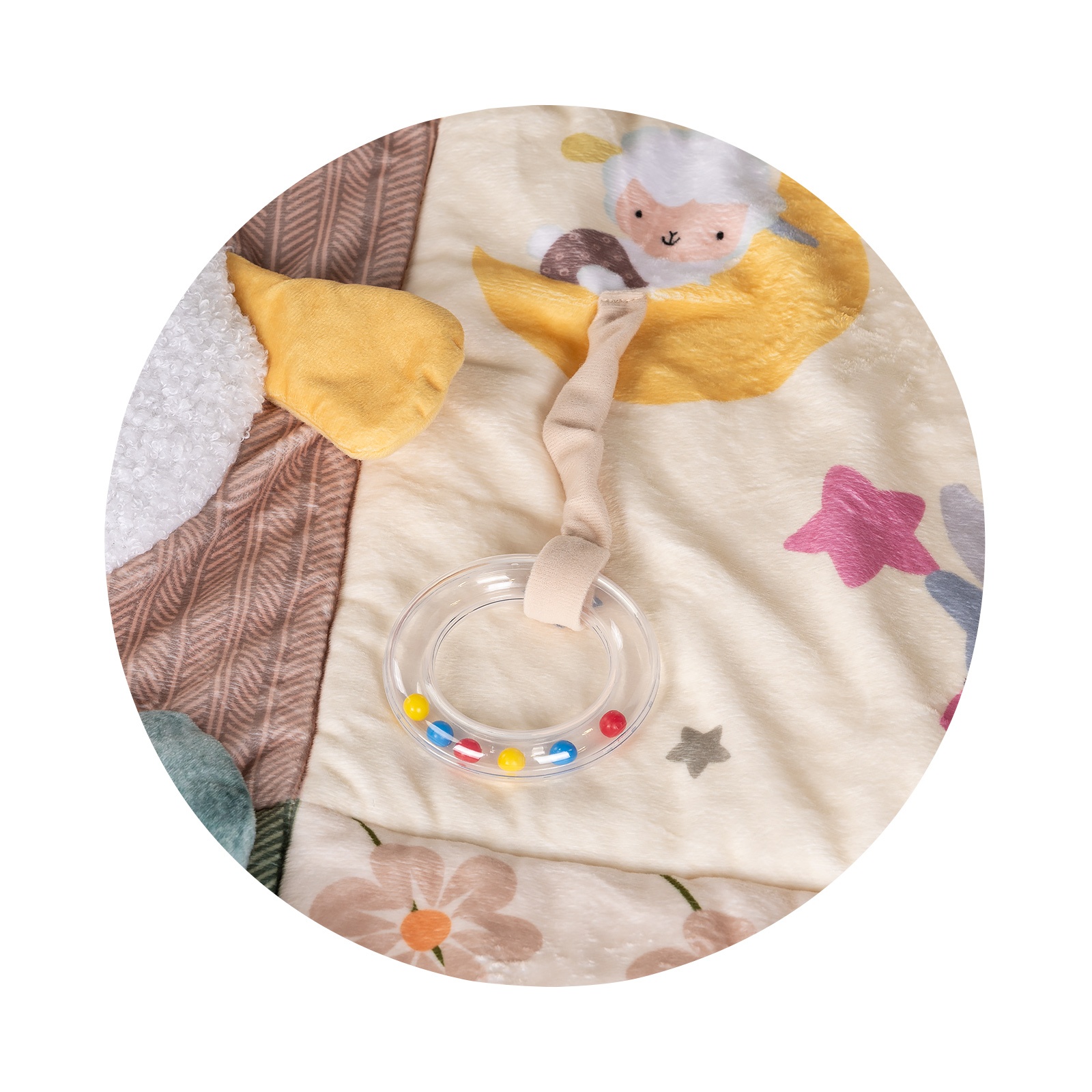 Постелка за гимнастика Chipolino Слонче 120 × 120 см