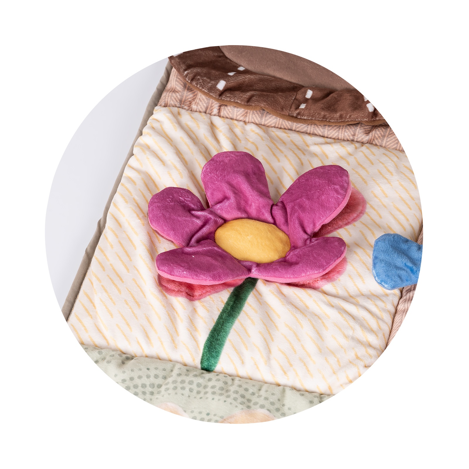 Постелка за гимнастика Chipolino Слонче 120 × 120 см