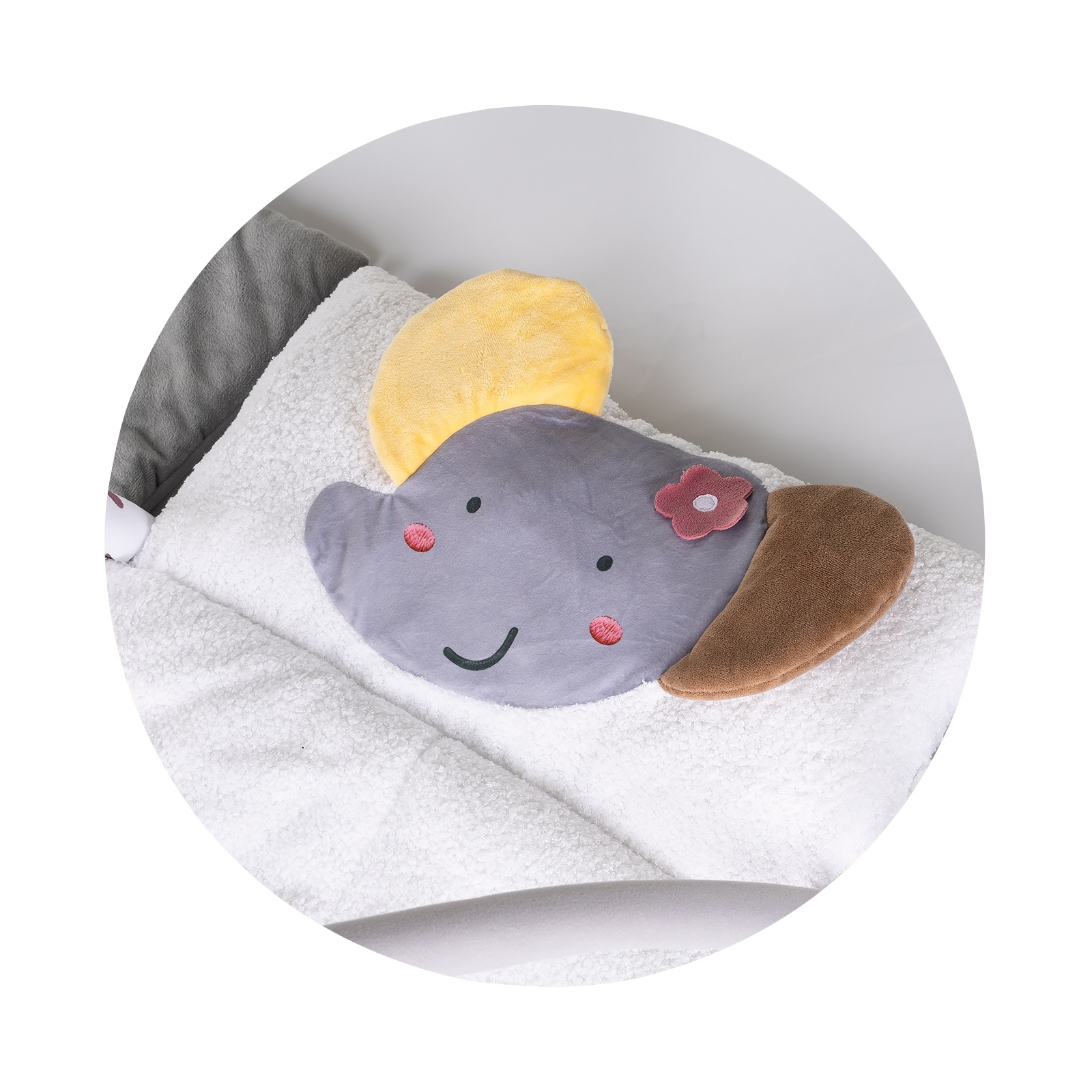 Постелка за гимнастика и гнездо 2 в 1 Chipolino Baby Nest, сива