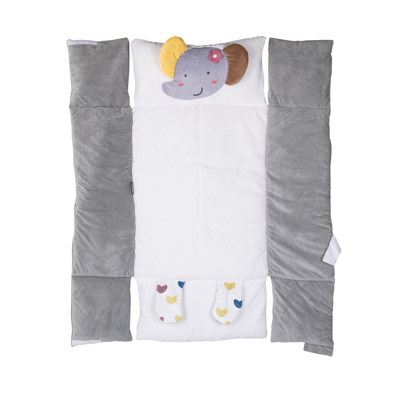 Постелка за гимнастика и гнездо 2 в 1 Chipolino Baby Nest, сива