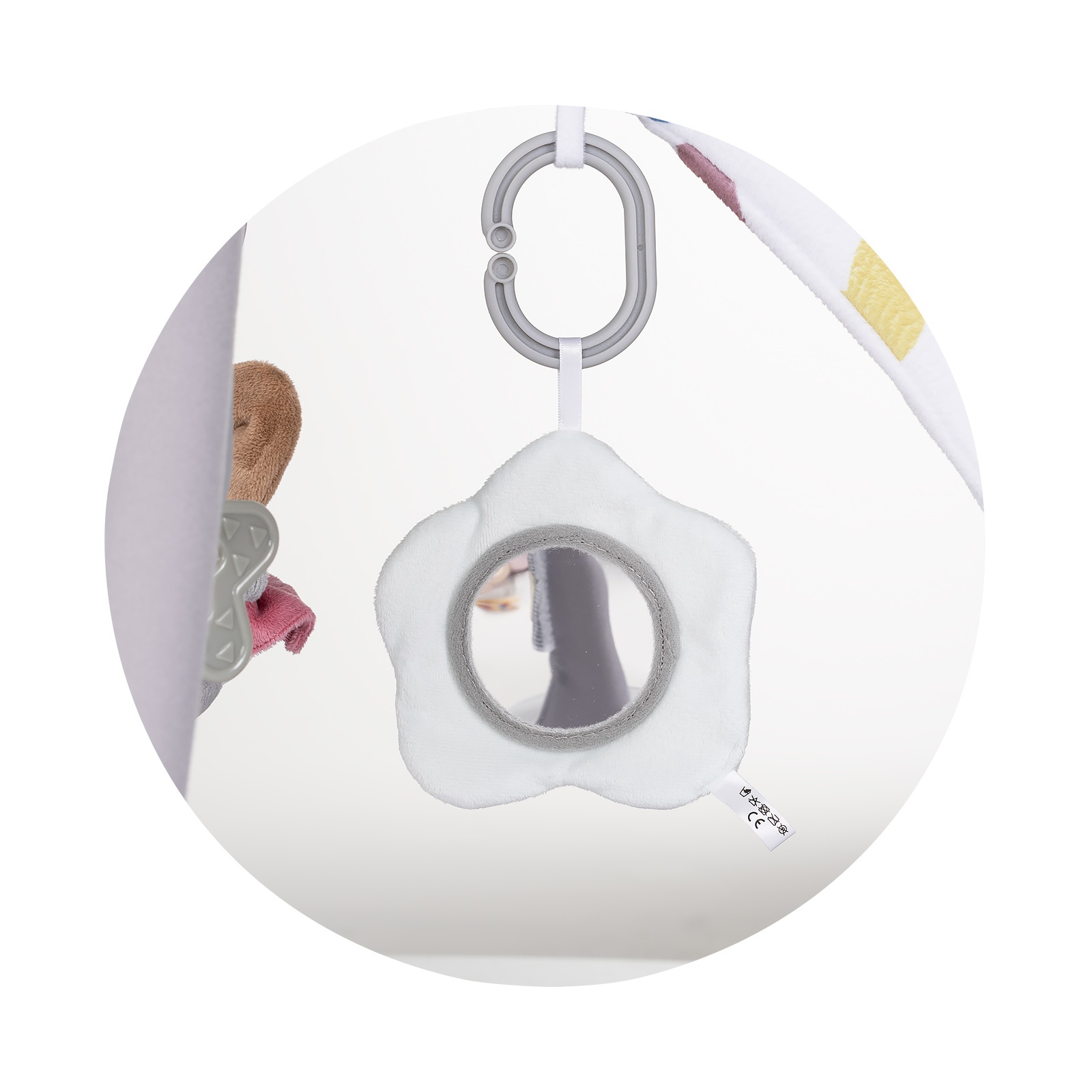 Постелка за гимнастика и гнездо 2 в 1 Chipolino Baby Nest, сива