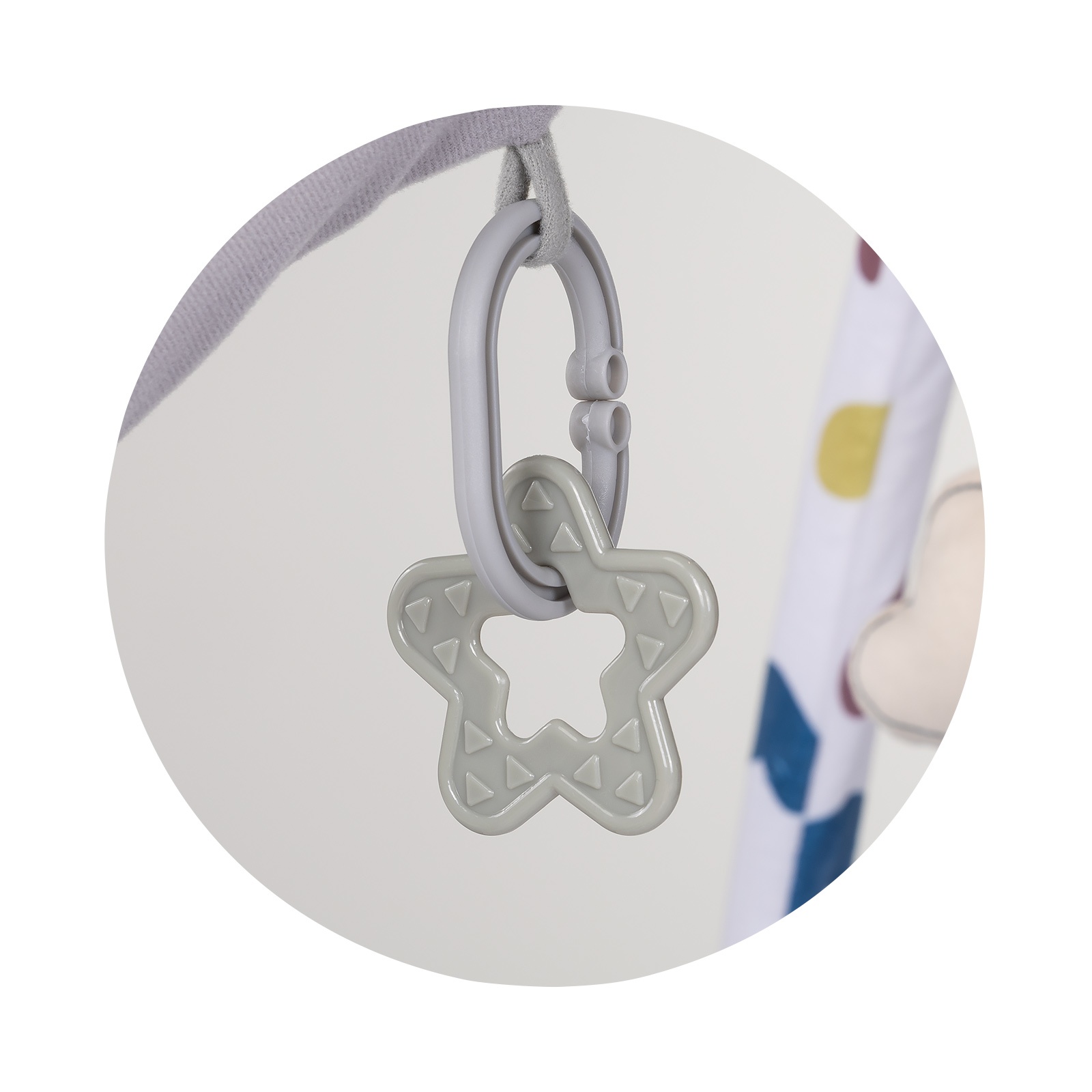 Постелка за гимнастика и гнездо 2 в 1 Chipolino Baby Nest, сива