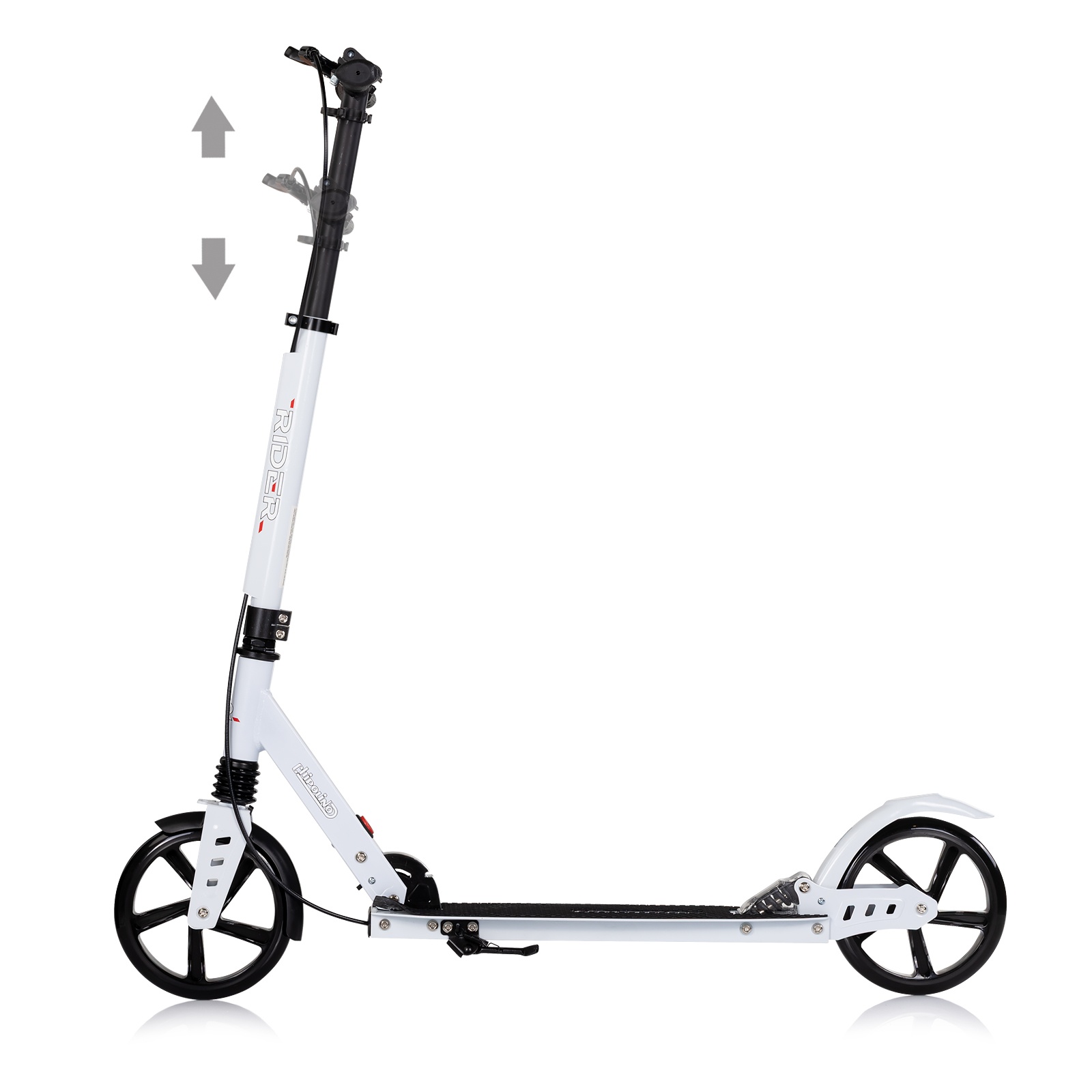 Сгъваема тротинетка Chipolino Rider до 100 кг, бяла