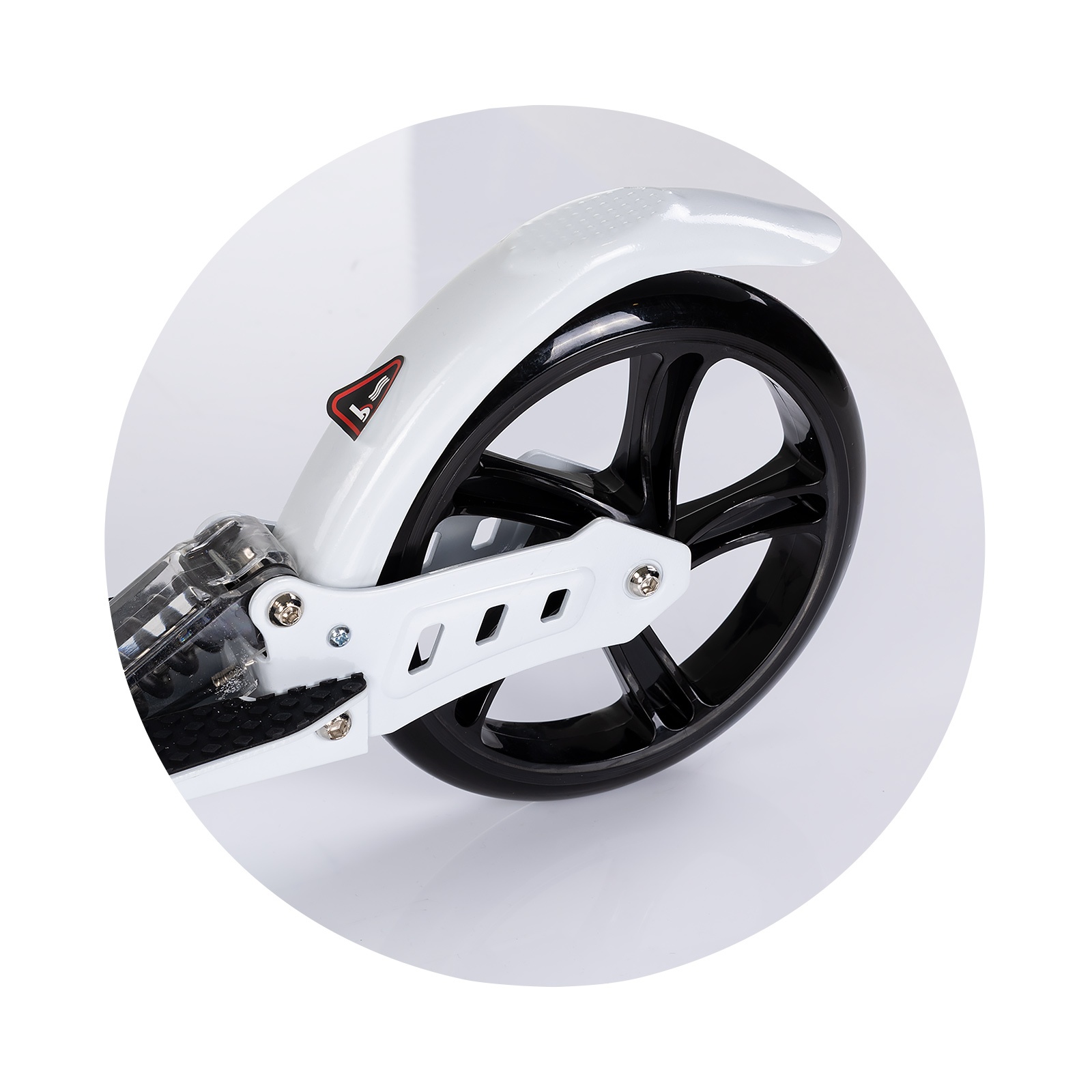 Сгъваема тротинетка Chipolino Rider до 100 кг, бяла