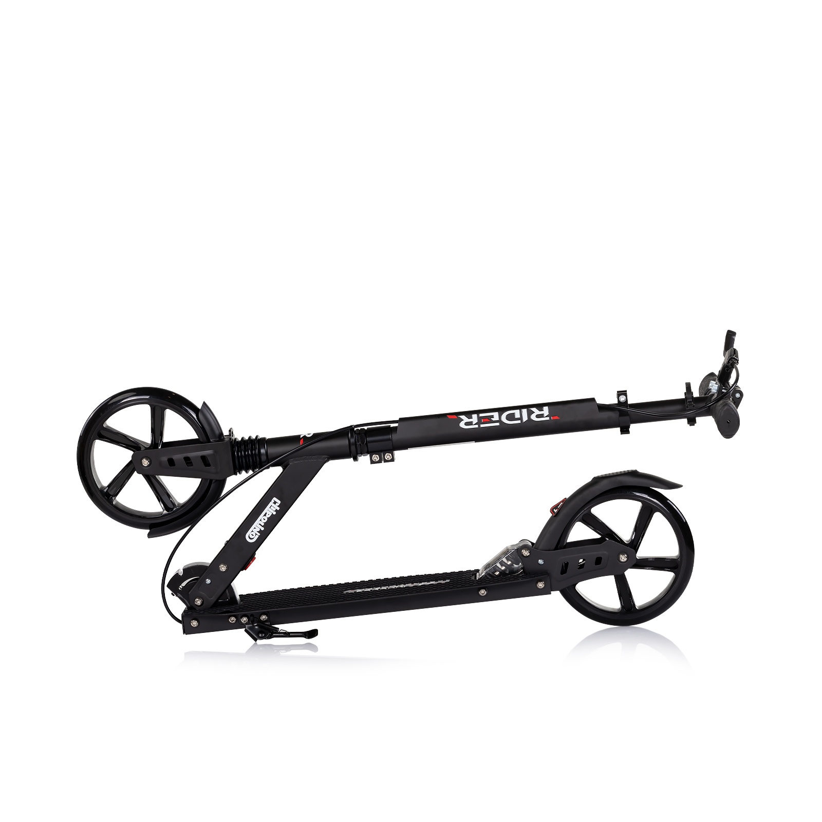 Сгъваема тротинетка Chipolino Rider до 100 кг, черна