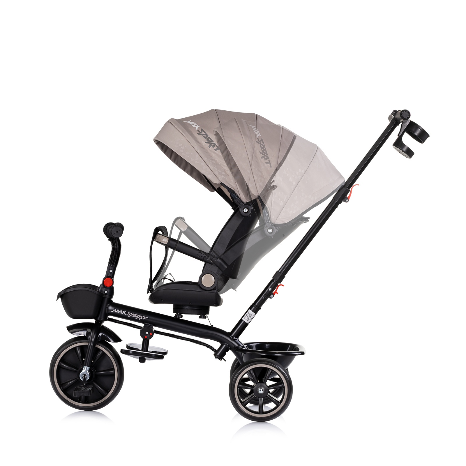 Триколка със сенник Chipolino Max Sport, лате