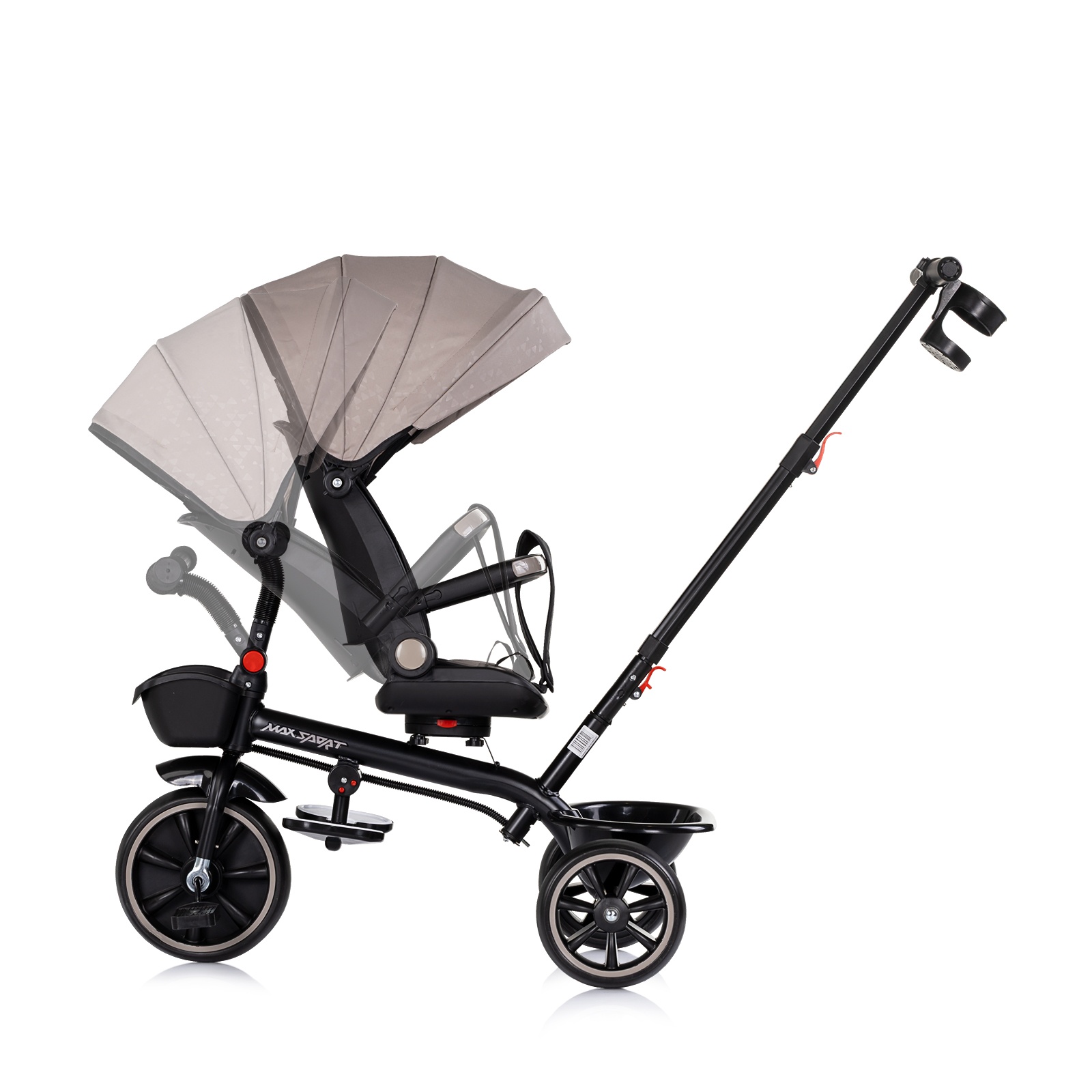 Триколка със сенник Chipolino Max Sport, лате