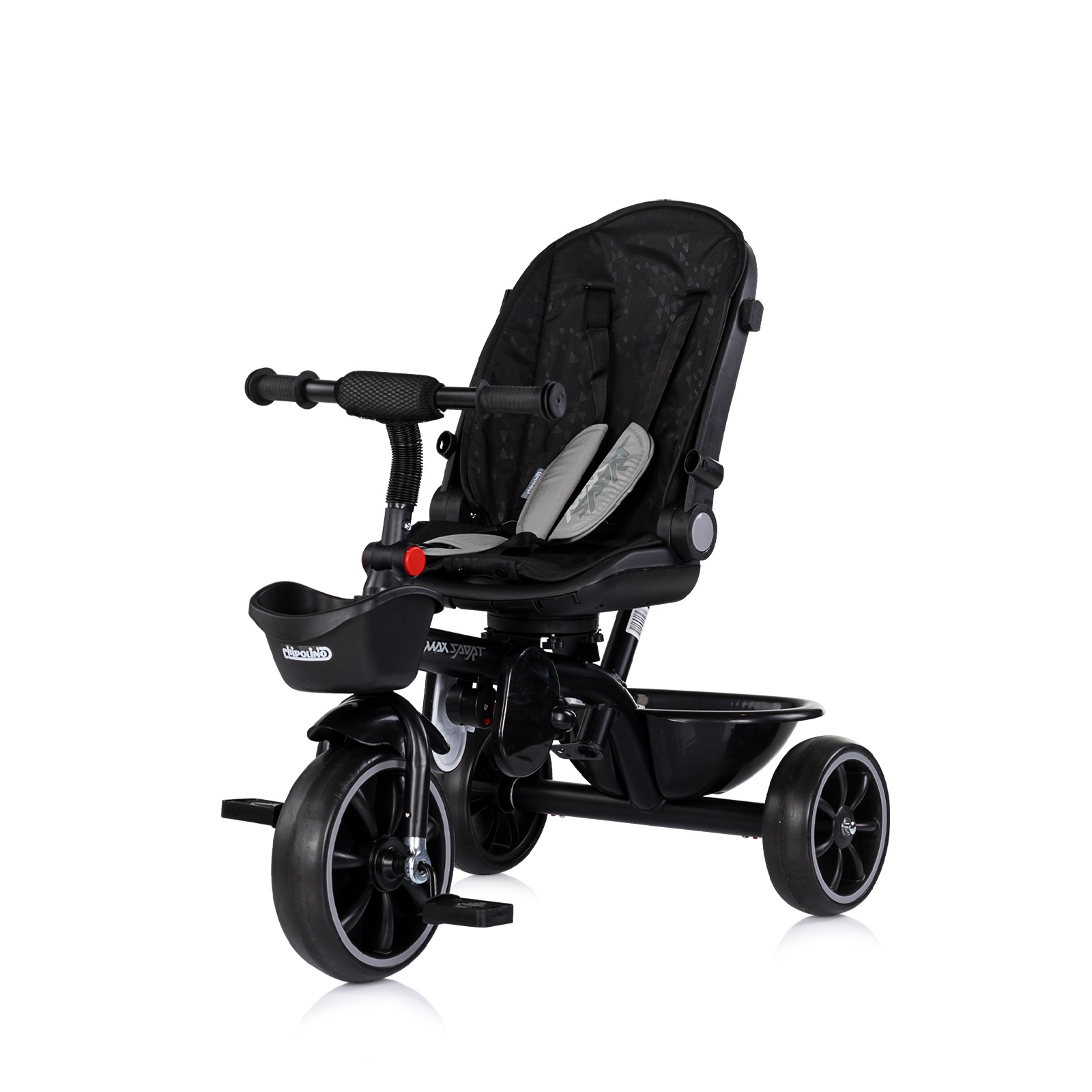 Триколка със сенник Chipolino Max Sport, сива