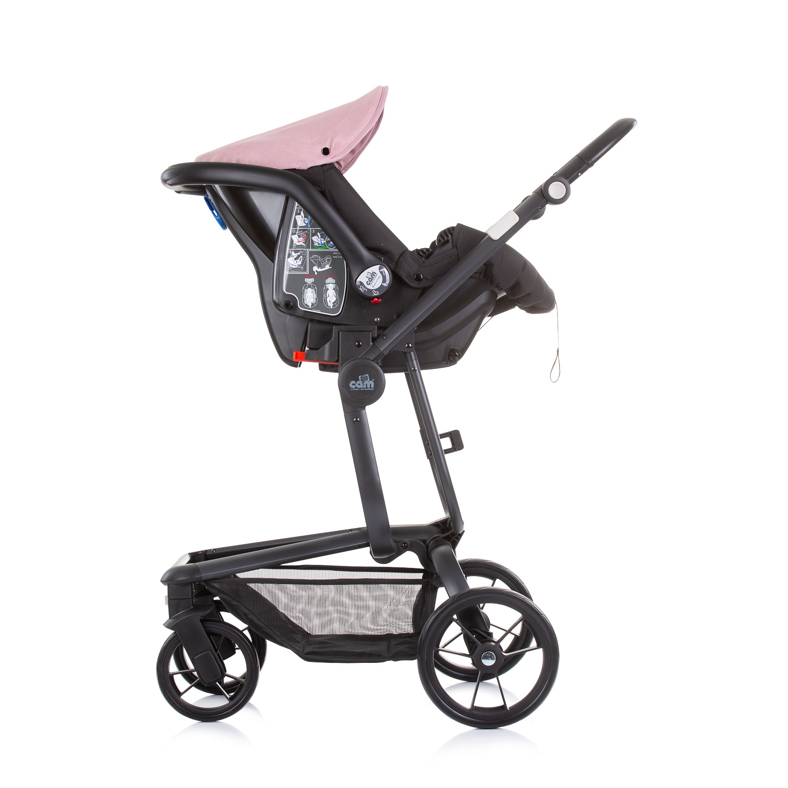 Количка 3 в 1 CAM Taski Sport 932, розова
