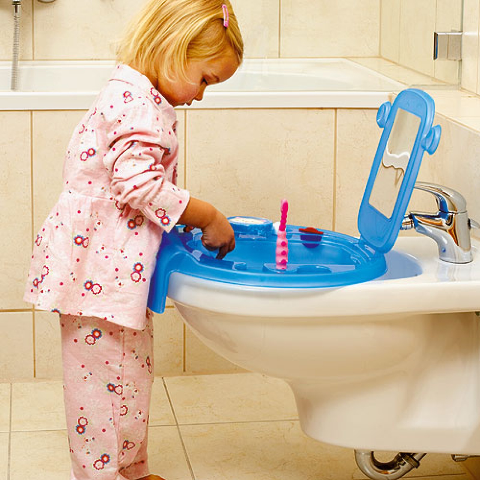 Мини мивка за деца OK Baby Space, синя