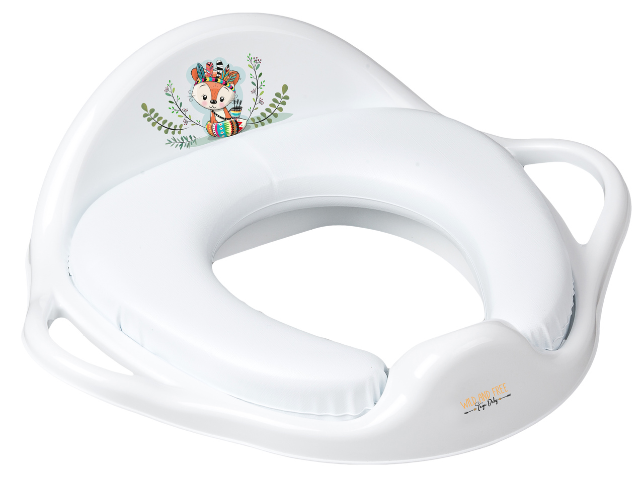 Мека тоалетна седалка Tega Baby Wild & Free, лисиче, бяла
