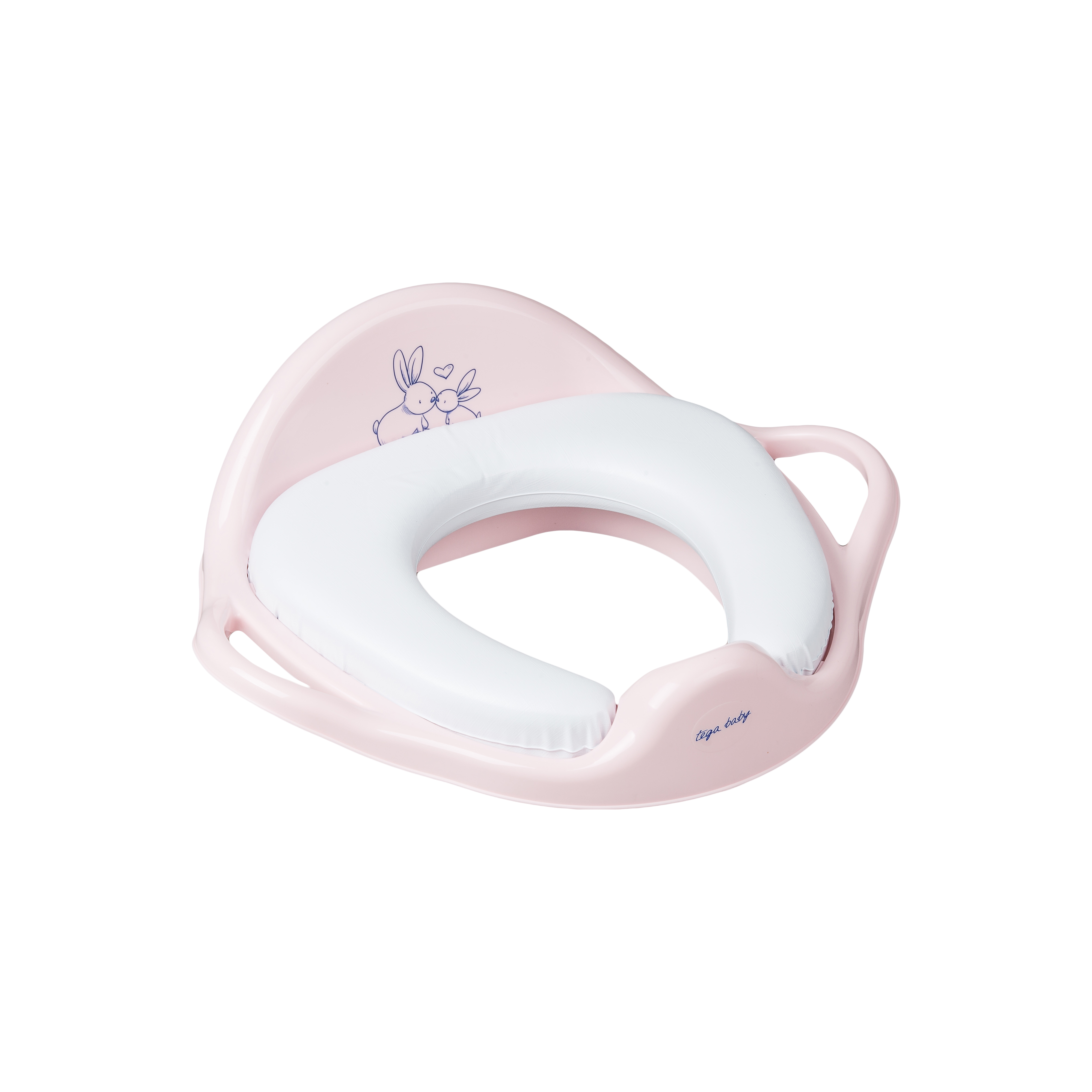 Мека тоалетна седалка Tega Baby Зайчета, розова