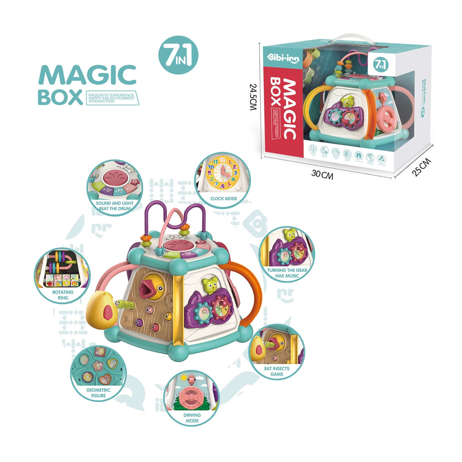 Магически куб сортер 7 в 1 Chipolino Magic Box