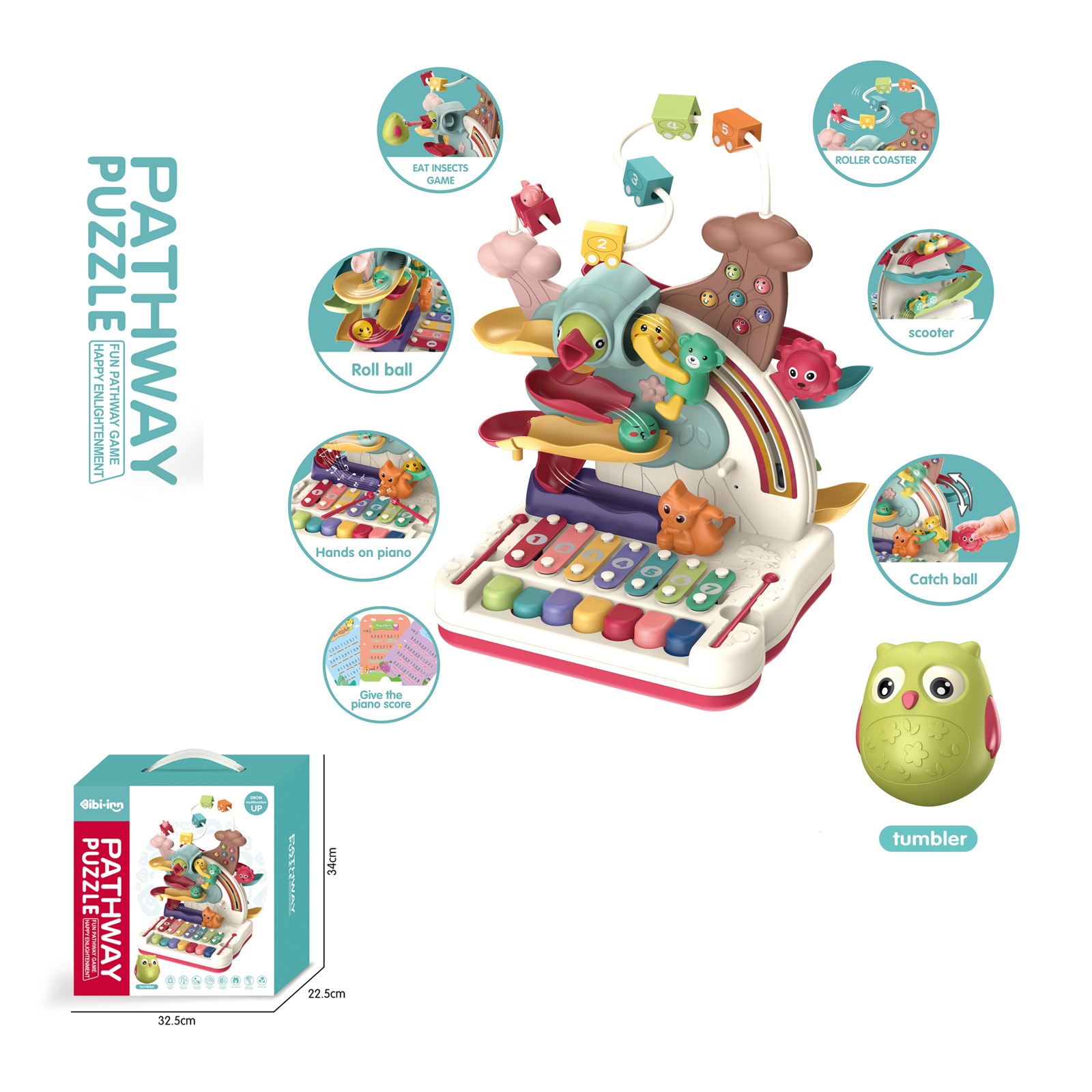 Образователна игра Chipolino Пъзел Весели животни