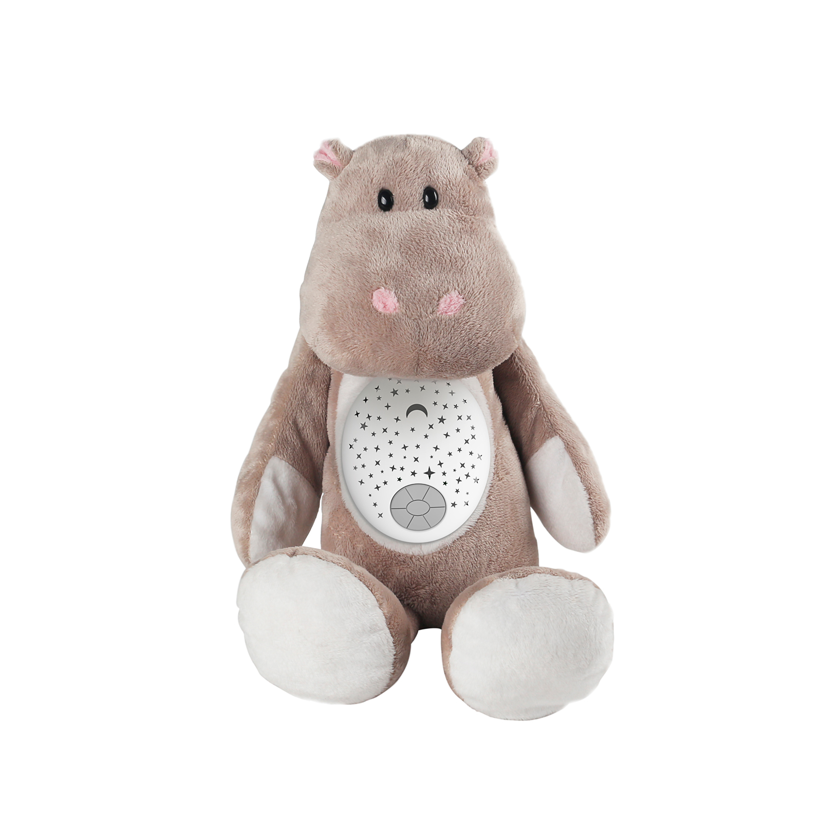 Плюшена играчка с проектор и музика Chipolino Хипопотам